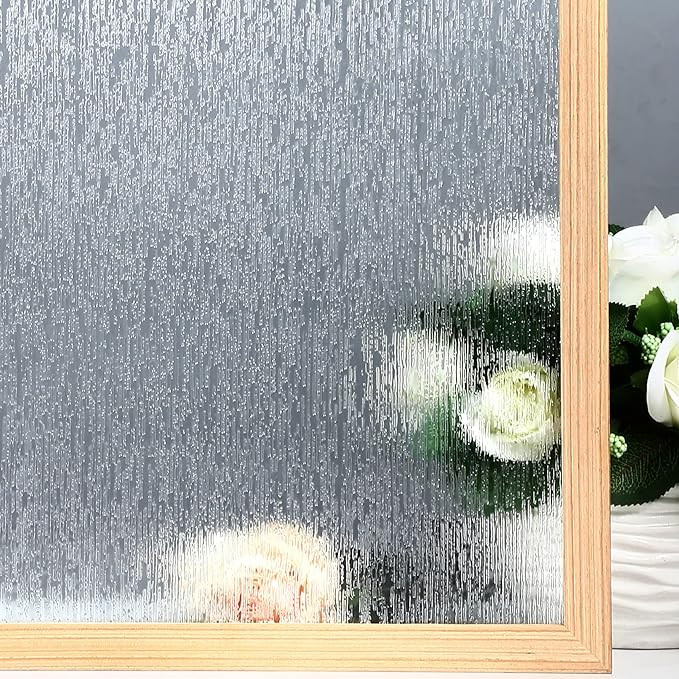VELIMAX Rain Glass Window Film Privacy Static Window Clings Decorative Glass Sticker for Home Off... | Amazon (US)