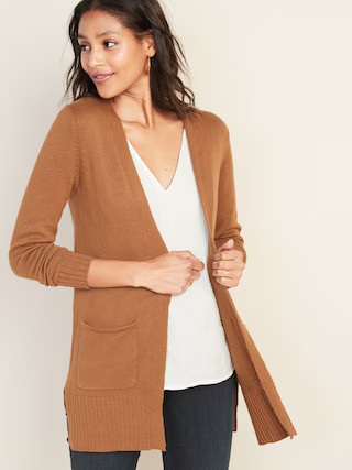 Open-Front Long-Line Sweater for Women | Old Navy (US)