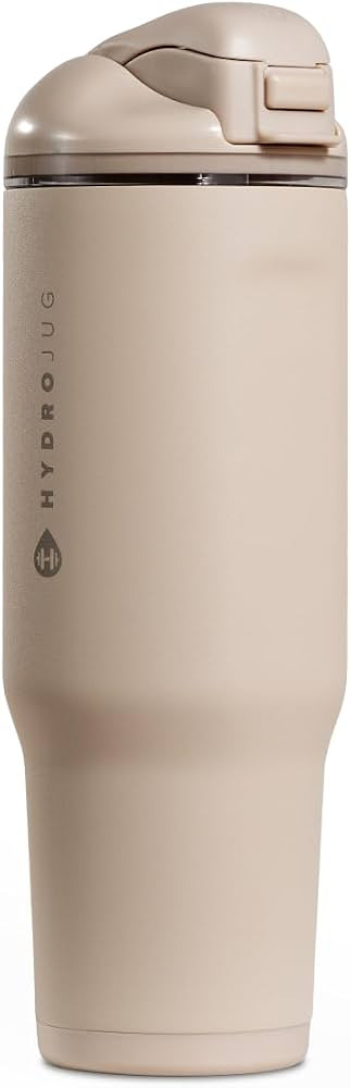 HydroJug Ease2o Water Bottle with Straw & Chug Lid, Stainless Steel, Vented Cap to Help Reduce Pr... | Amazon (US)