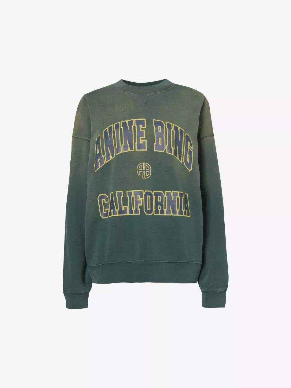 Jaci brand-print cotton sweatshirt | Selfridges