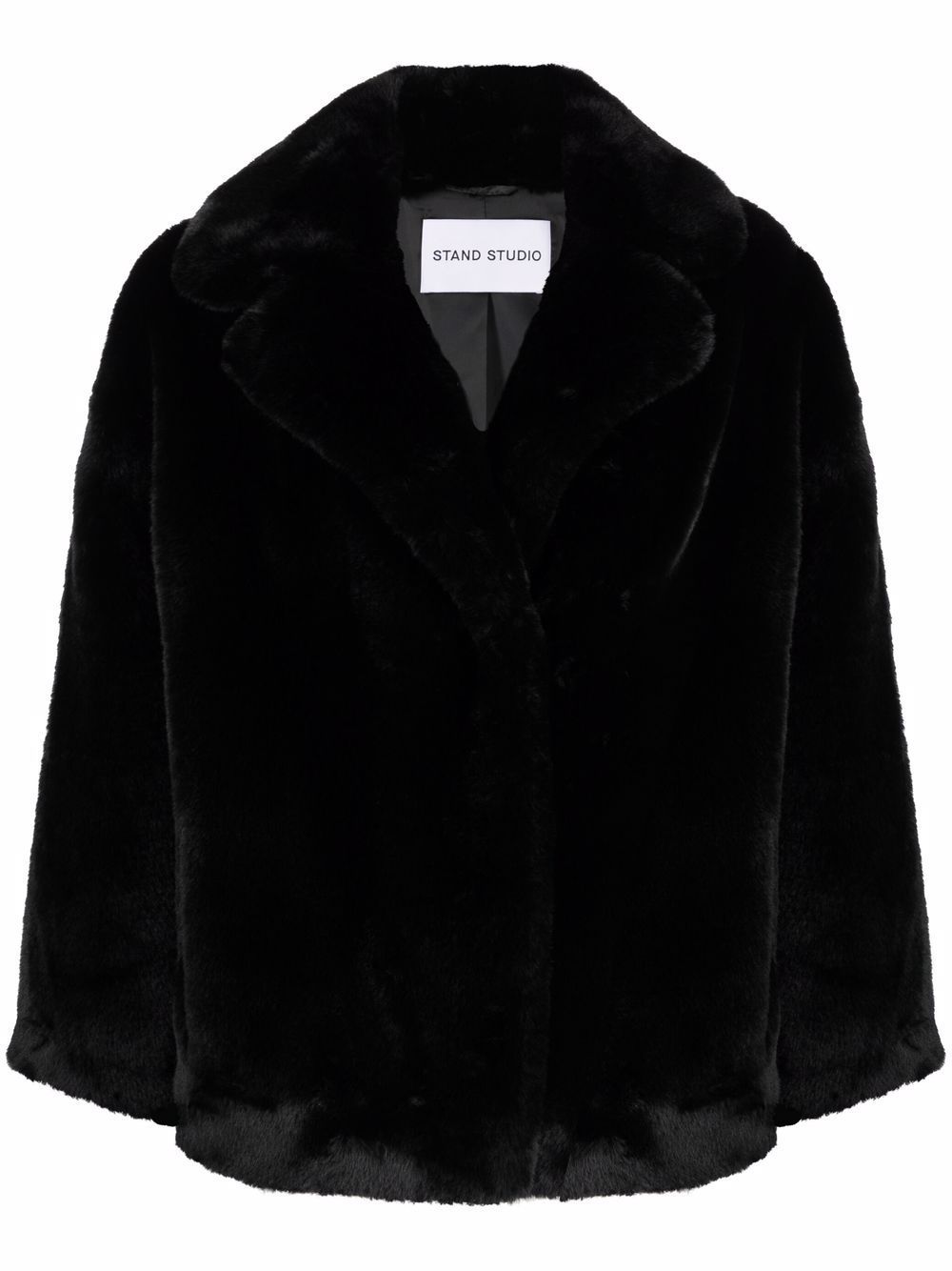 STAND STUDIO faux-fur Oversized Coat  - Farfetch | Farfetch Global