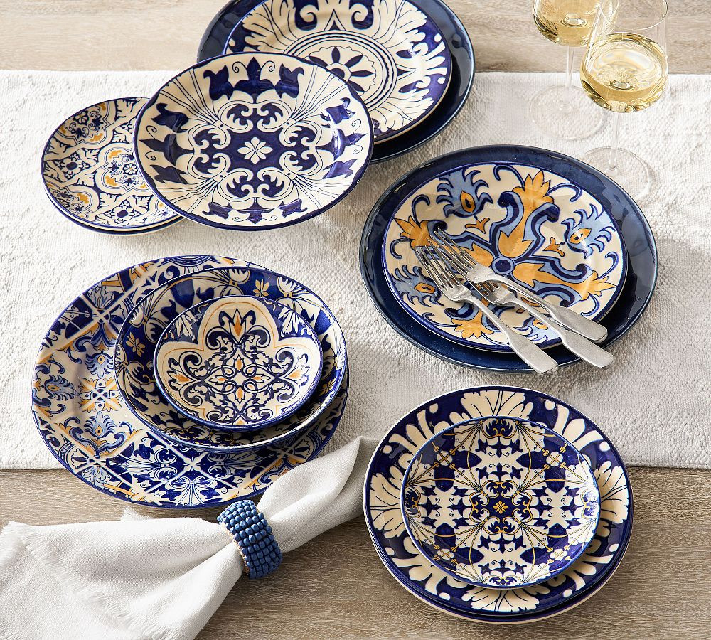 Lisbon Stoneware Dinnerware Collection | Pottery Barn (US)