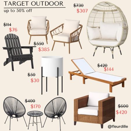 Target outdoor furniture is on sale!! 

#LTKsalealert #LTKSeasonal #LTKhome