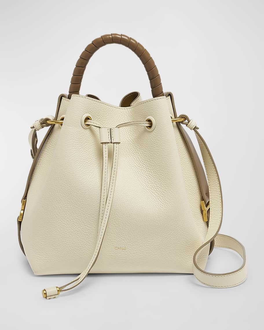 Chloe Marcie Bucket Bag in Grained Leather | Neiman Marcus