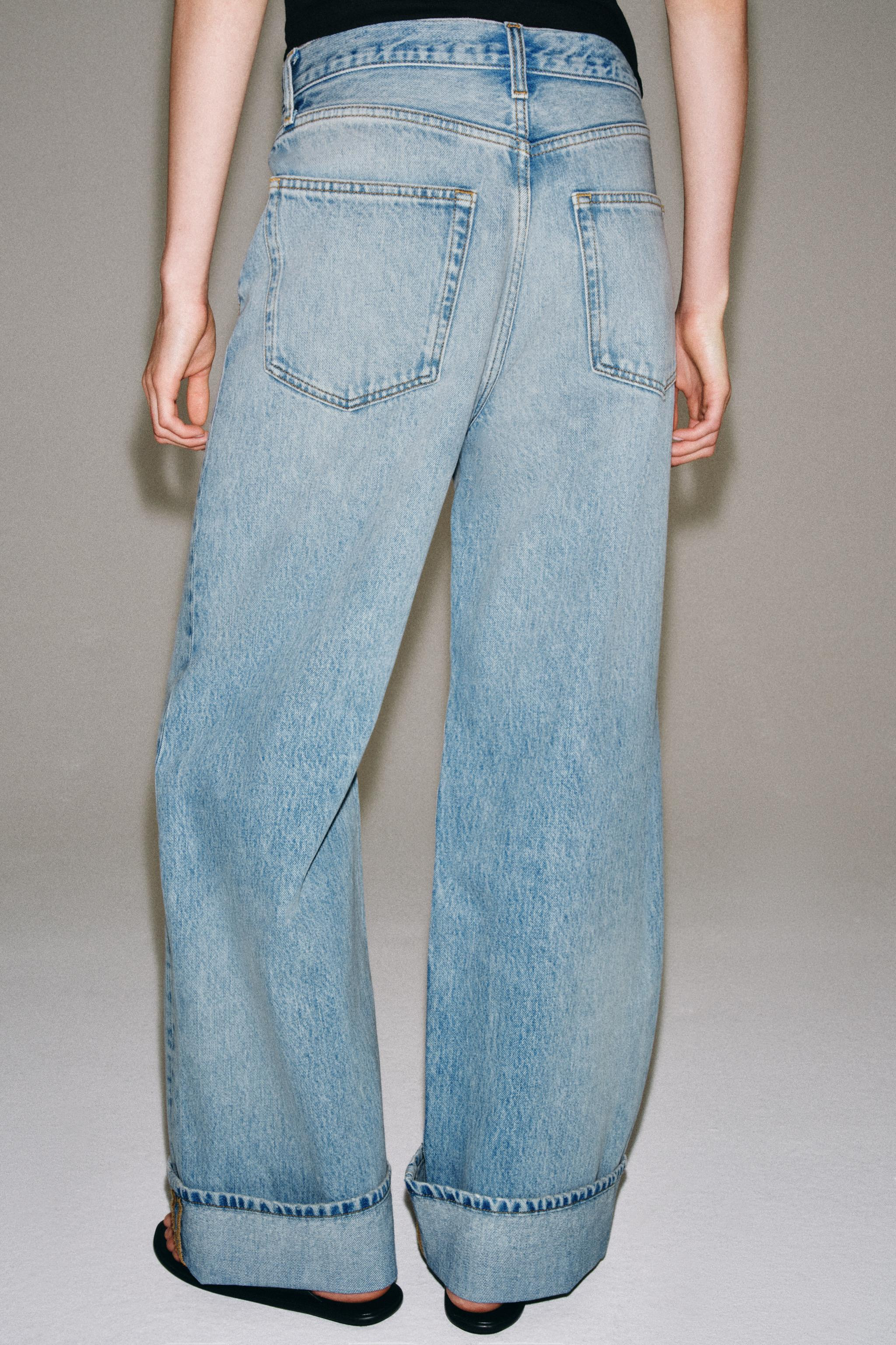 ZW COLLECTION MID-WAIST BAGGY JEANS | Zara UK