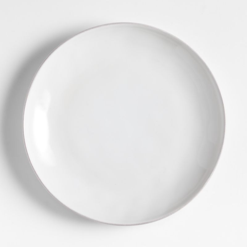 Marin White Coupe Dinner Plate + Reviews | Crate & Barrel | Crate & Barrel