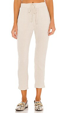 Mina Lisa Ribbed Knit Tassel Pant in Beige from Revolve.com | Revolve Clothing (Global)
