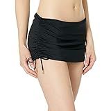 Calvin Klein Women's Side Shirred Skirted Bottom Swimwear, -black, Extra Small | Amazon (US)