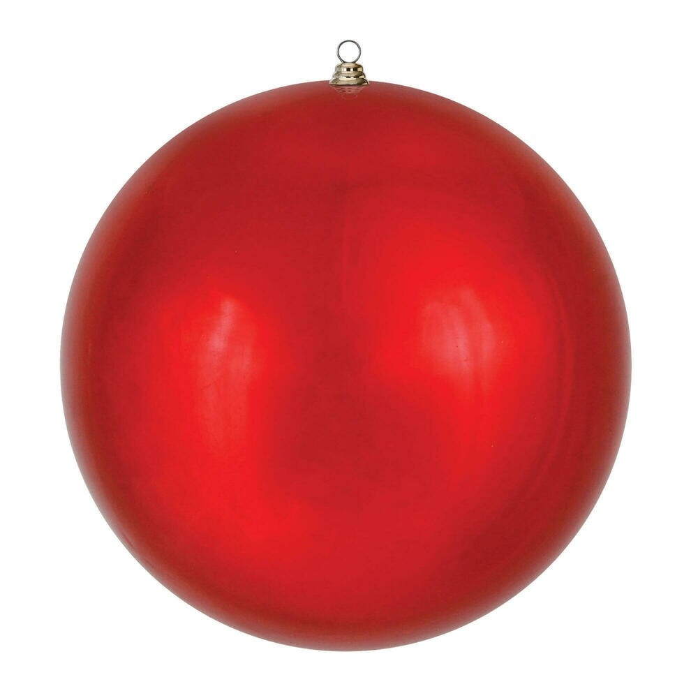 Vickerman 20" Giant Shiny Red Ball Christmas Ornament, UV Resistant | Bed Bath & Beyond