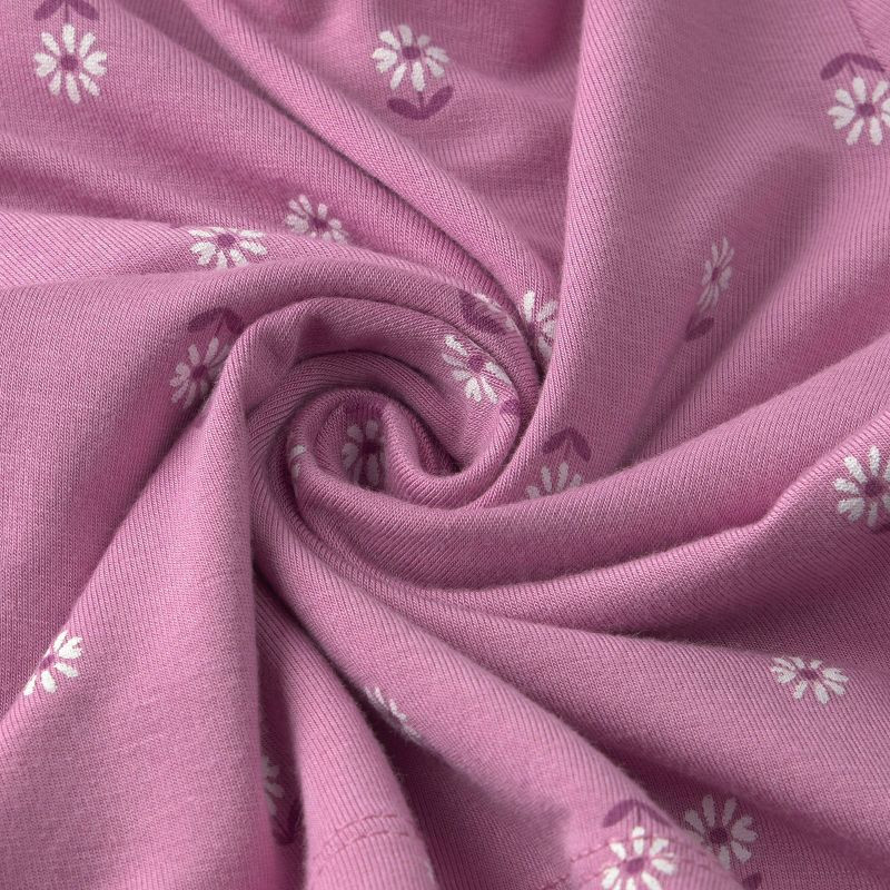Carter's Just One You® Baby Girls' 2pc Flower Comfy Soft Top & Bottom Set - Mauve 9M | Target