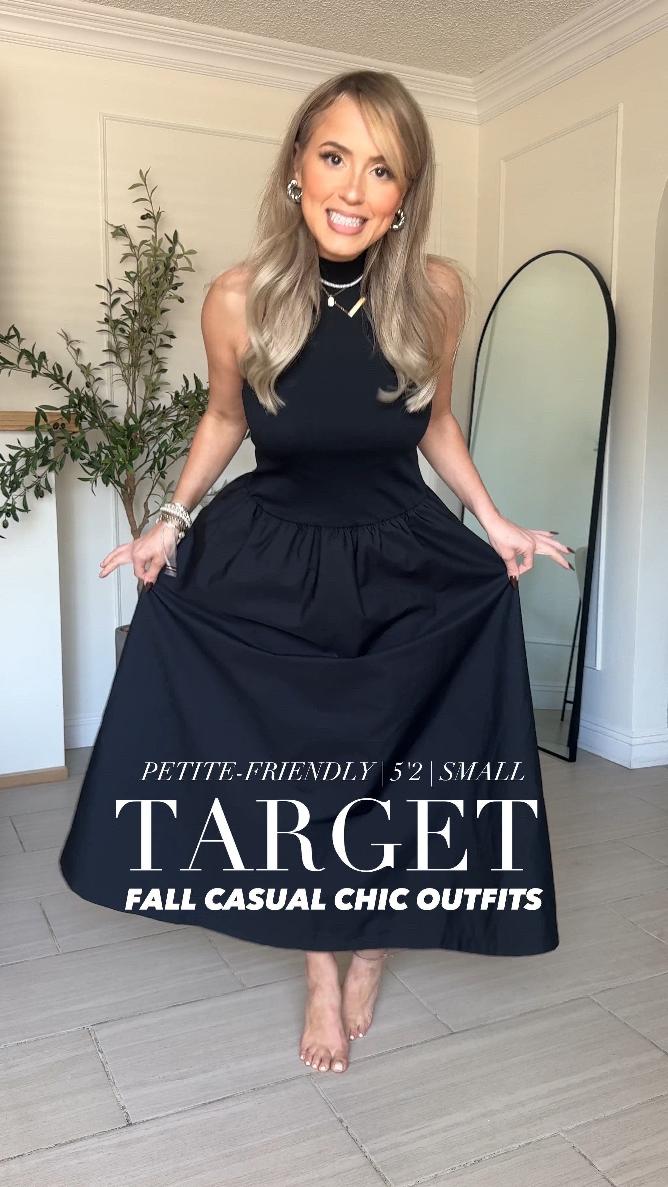 Target Fall outfits 🖤

✔️Look 1: XS in dress 
✔️Look 2: XS in sweat skirt 
✔️Look 3: size 2 in jeans XS in knit halter turtleneck
✔️Look 4: size 2 jeans size small in tan button up 
✔️Look 5: size 28 in jeans | small in knit sweater
✔️Look 6: XS in skirt + cardigan
✔️Look 7: size 28 in denim skirt | XS in short sleeve turtleneck sweater

#LTKFindsUnder50 #LTKWorkwear #LTKStyleTip