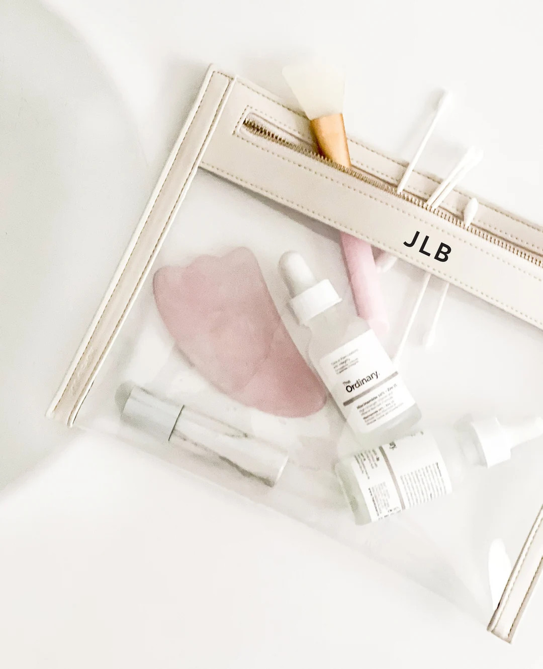 Monogram Clear Toiletry Bag With Zipper Clear Makeup Bag - Etsy | Etsy (US)