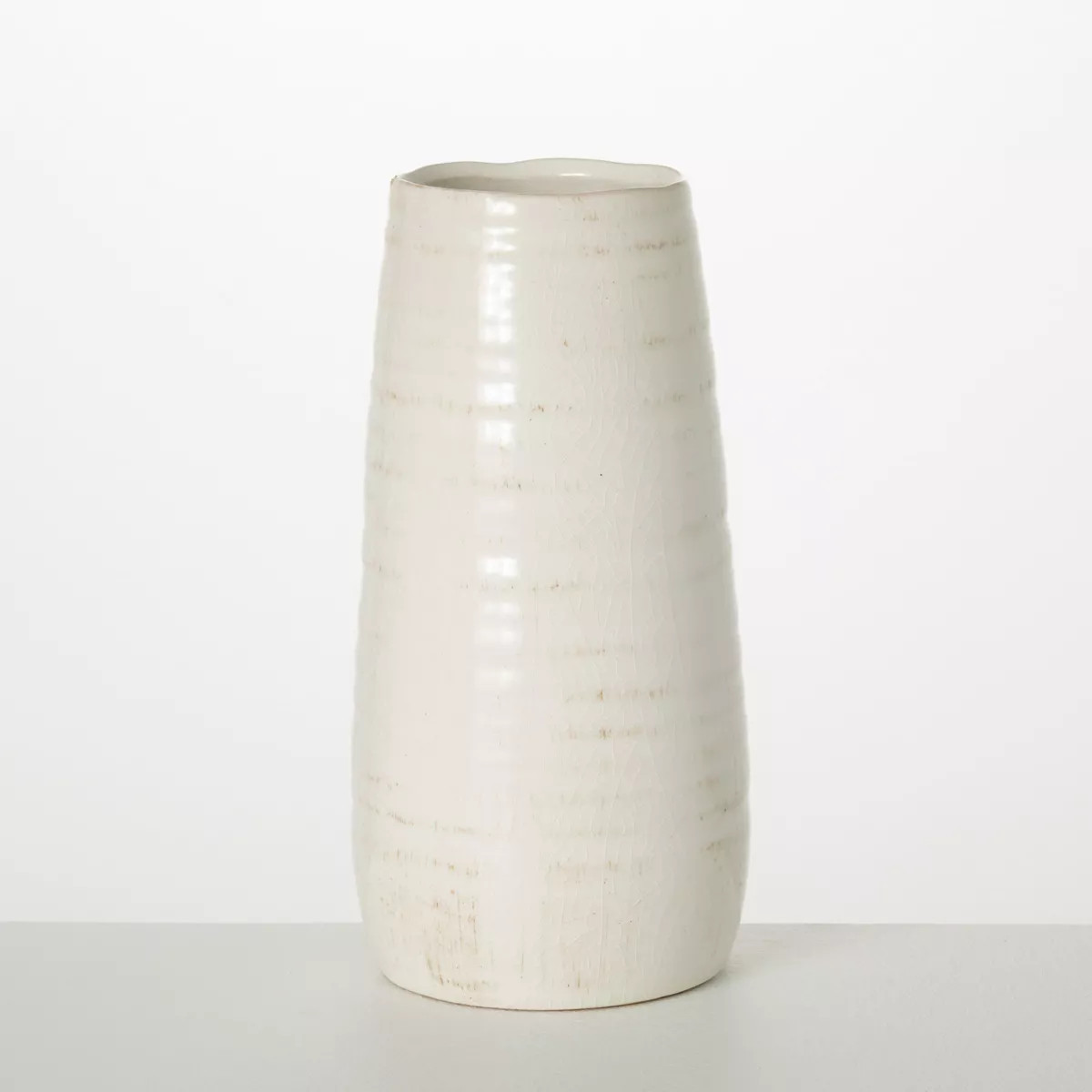 Sullivans Tall Ceramic Vase 11.5"H Off-White | Target
