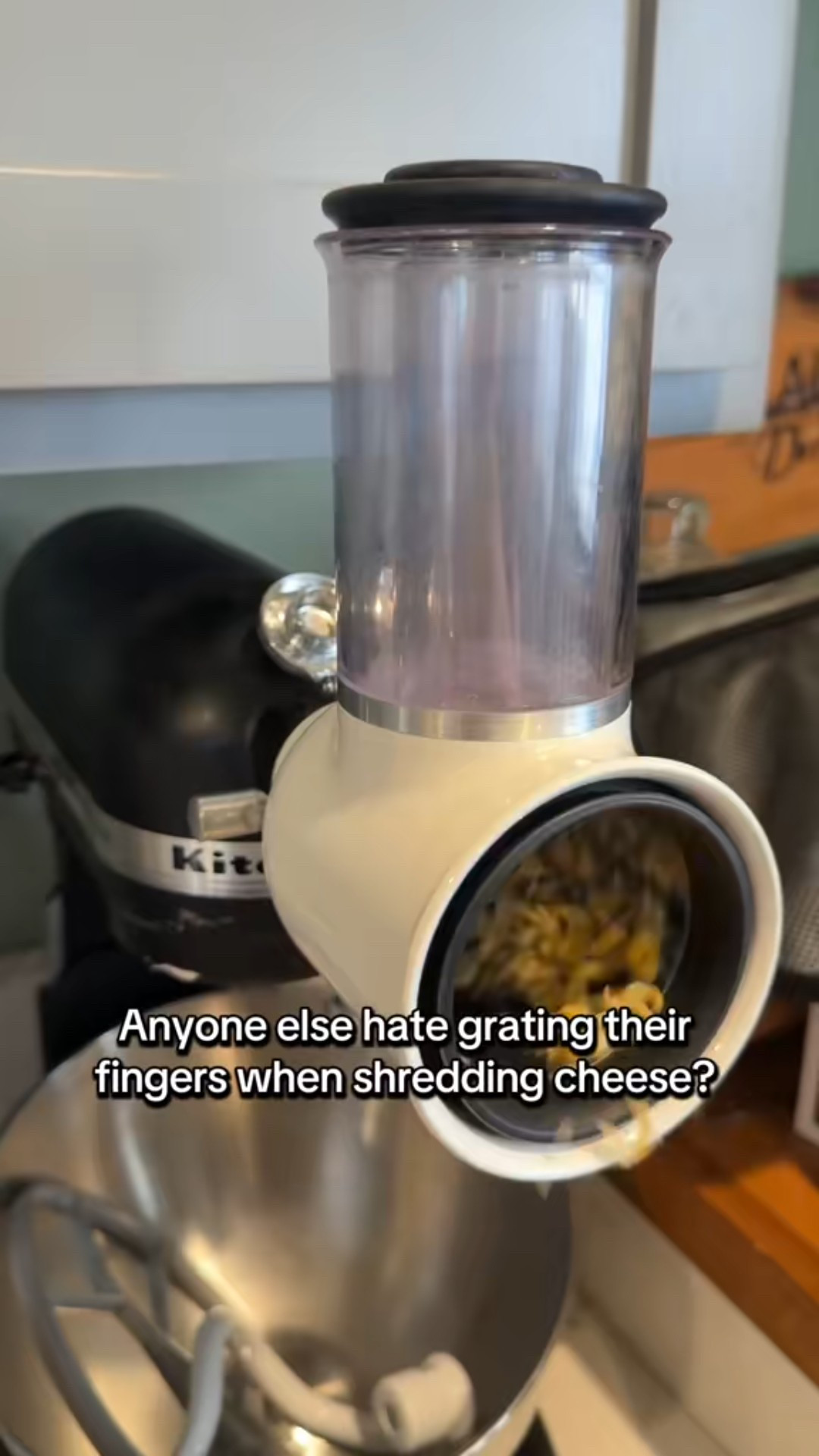 Are you still shredding cheese by hand? I got tired of catching my fingers or the time and energy it took, so I got this kitchenaid attachment. 

Skip the pre shredded cheese and the added cellulose and start shredding your own. 

#kitchenade #shreddedcheese #kitchenhacks 

#LTKFindsUnder100 #LTKFamily #LTKHome