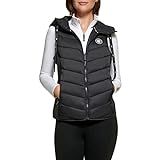 DKNY Womens Sport Puffer W/ Logo Drawcord Down Vest, Black, X-Small US | Amazon (US)