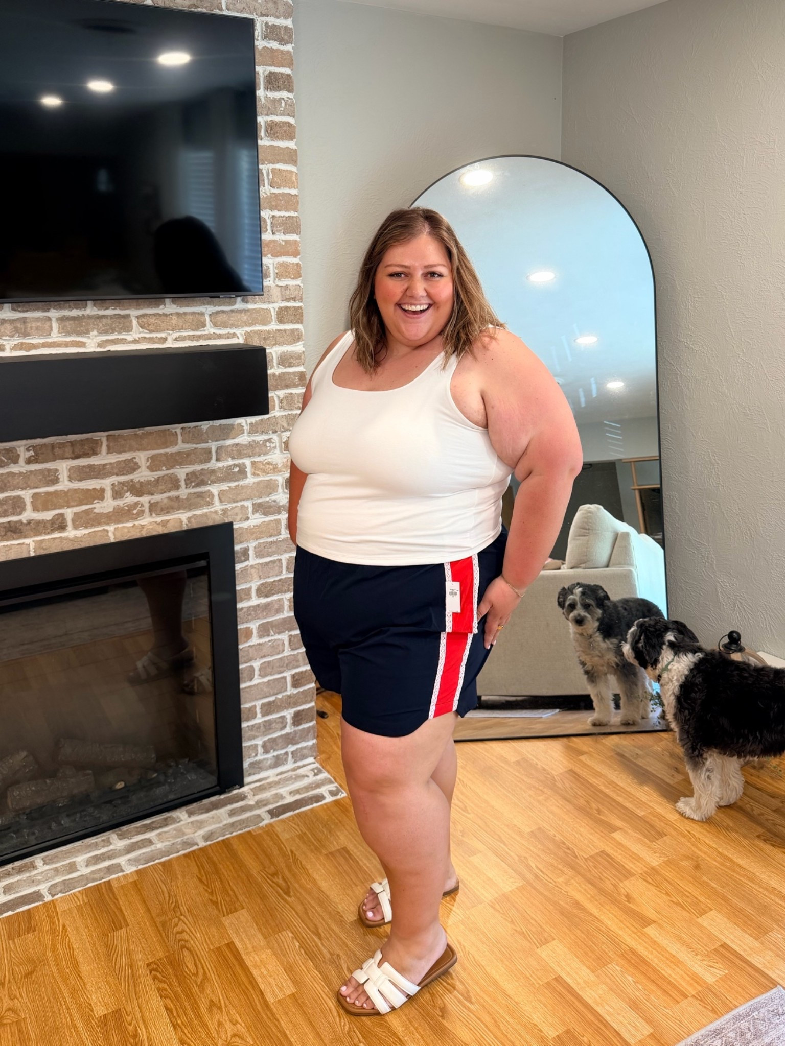 Americana athletic shorts from Old Navy

Size 3X

#LTKPlusSize #LTKSeasonal #LTKootd