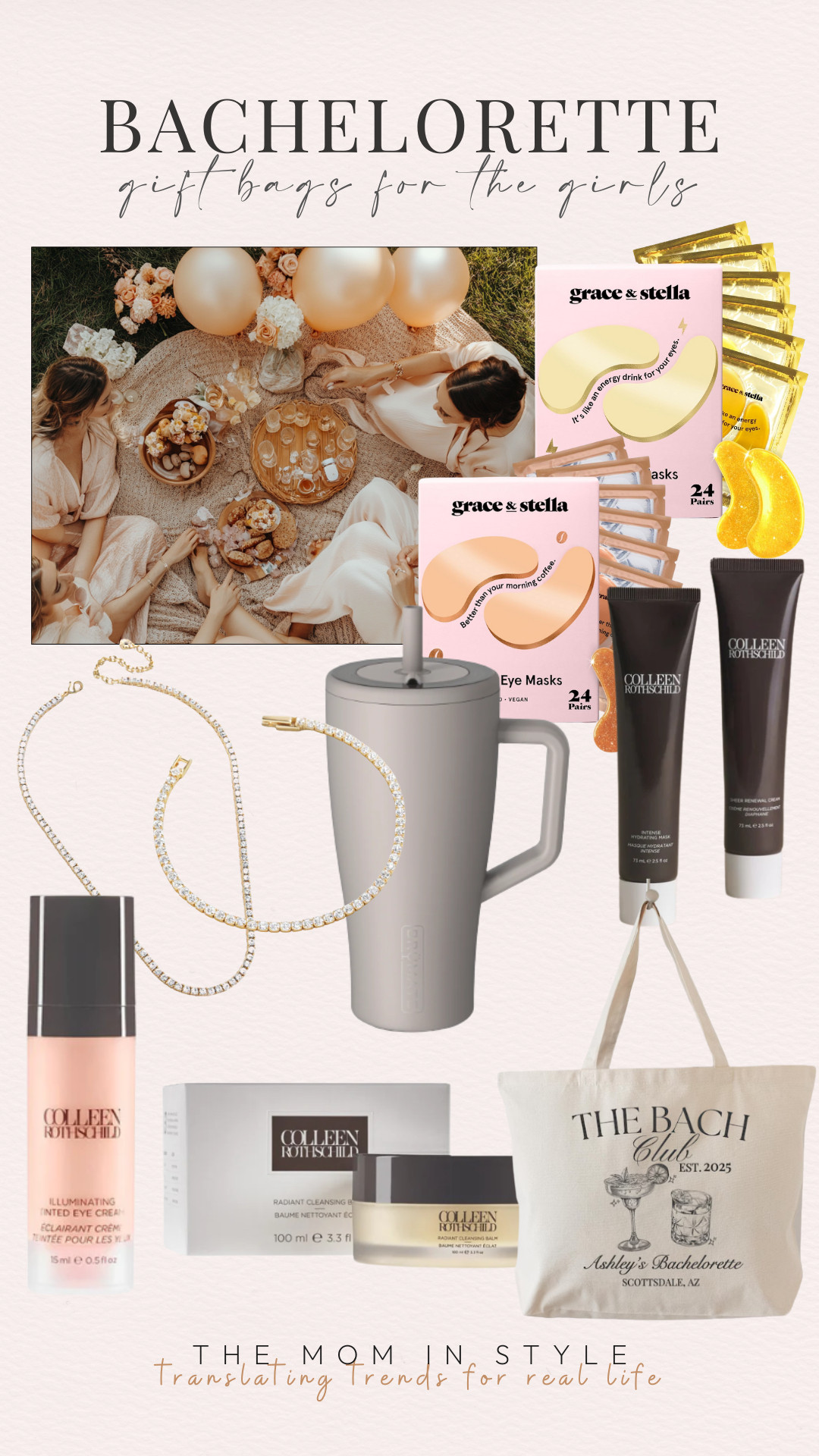 bachelorette gifts, bridesmaid bags, spa essentials, eye masks, travel tumbler, skincare set, custom tote, beauty gifts, makeup bag, party favors 

 

#LTKFindsUnder50 #LTKWedding #LTKFindsUnder100