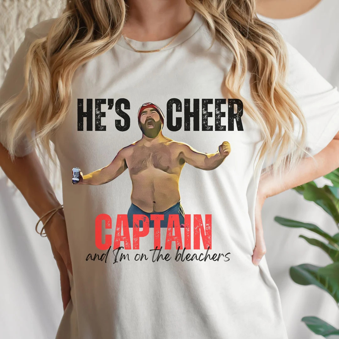 Jason Kelce No Shirt Jason Shirtless He's Cheer Captain Kelce Swift Shirt Comfort Colors - Etsy | Etsy (US)