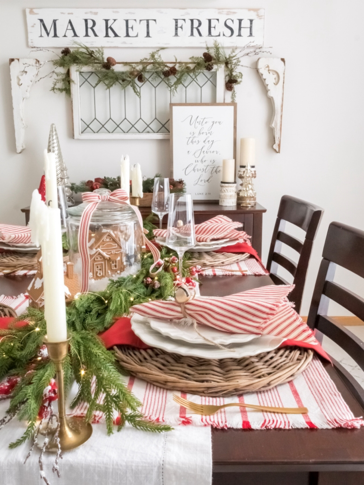 Decorate your table for Christmas with a festive gingerbread theme. 

#LTKParties #LTKSeasonal #LTKHoliday