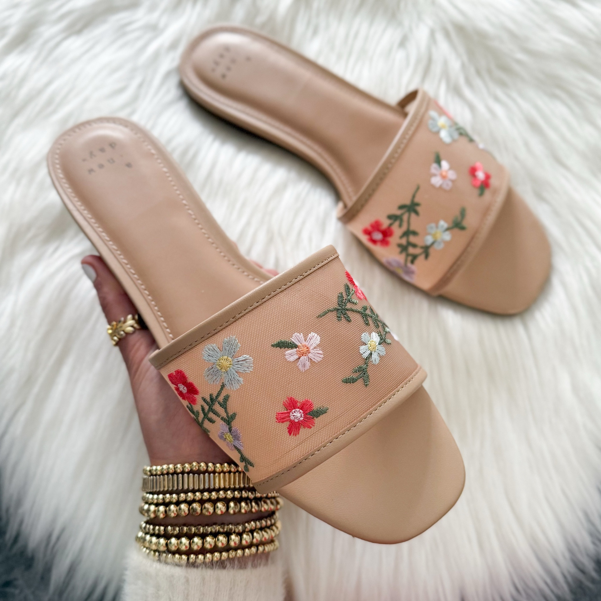 Target Elain slide sandal with memory foam insole a new day only $25. Runs true to size 