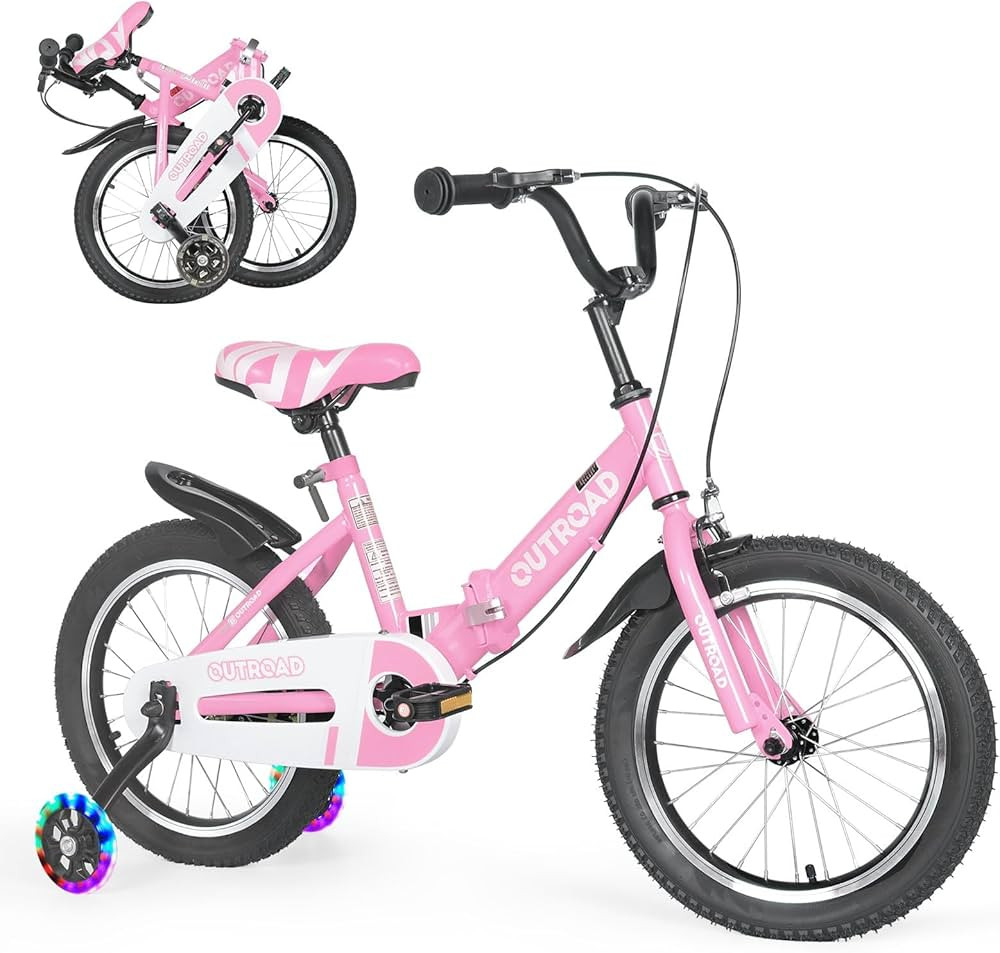 Outroad Kid Bike Foldable/Classic Children's Bicycle for Boys Girls Age 3-10 Years, 14 16 18 Inch... | Amazon (US)