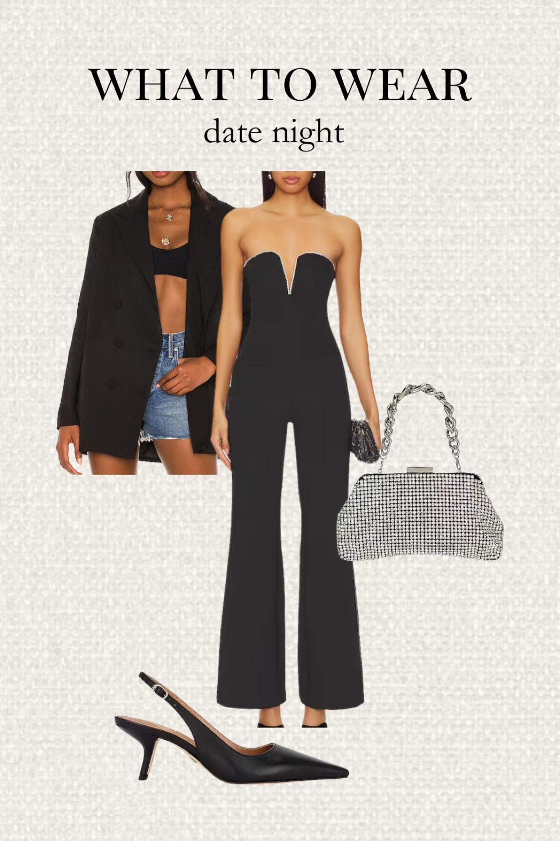 What to wear for a date night 

#valentinesday #datenight #revolve #jumpsuit #blazer #salealert

#LTKparties #LTKstyletip #LTKwedding