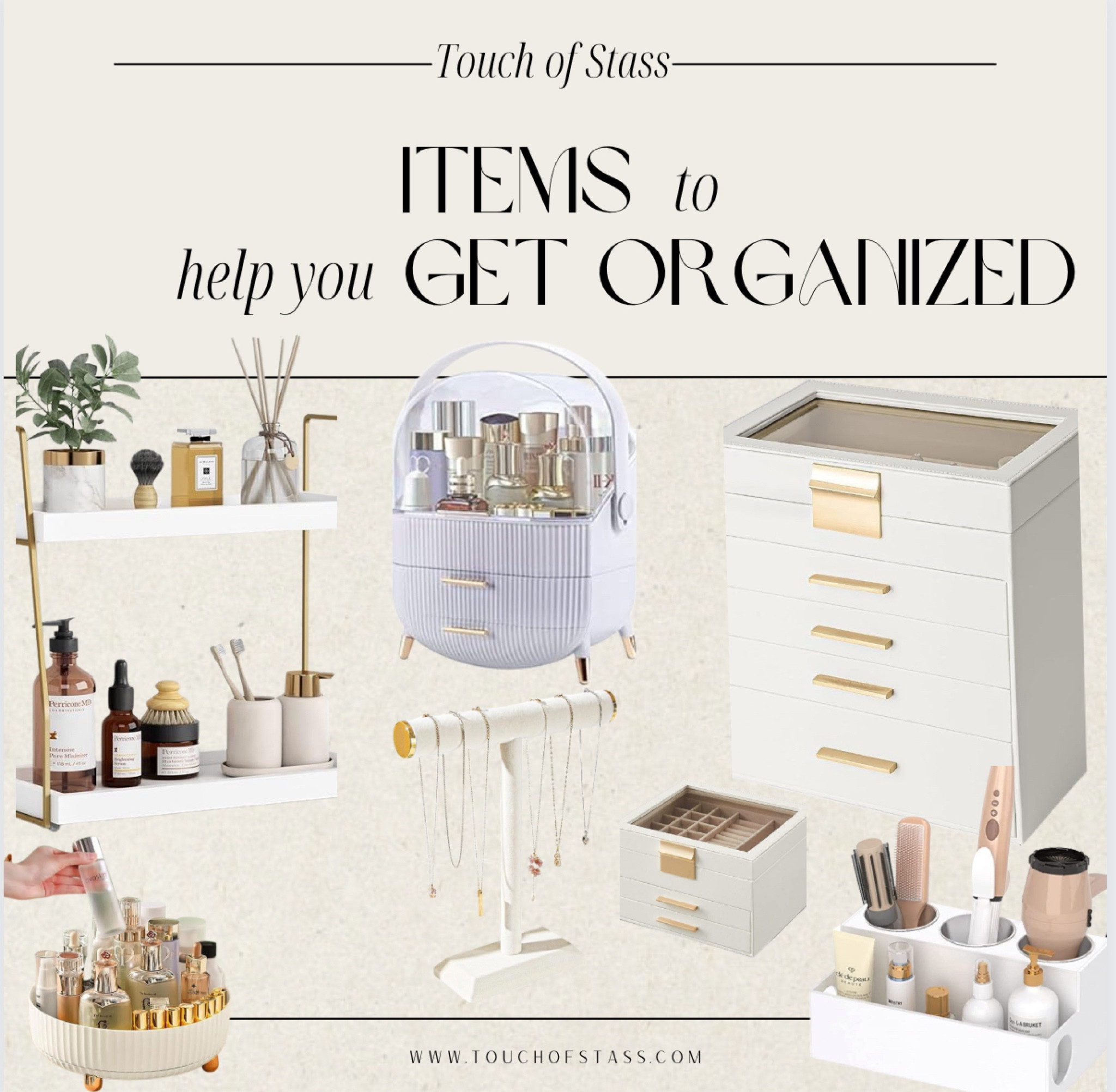 Amazing Organization!
Make up organizers,
Vanity trays,
Jewelry stands,


#LTKover40 #LTKbeauty #LTKhome