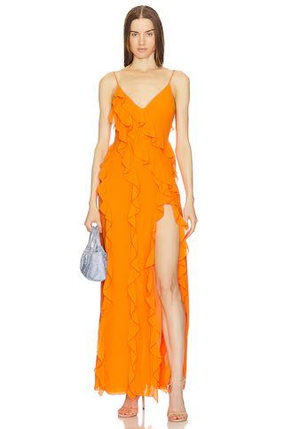 NBD Nehna Gown in Bright Orange from Revolve.com | Revolve Clothing (Global)