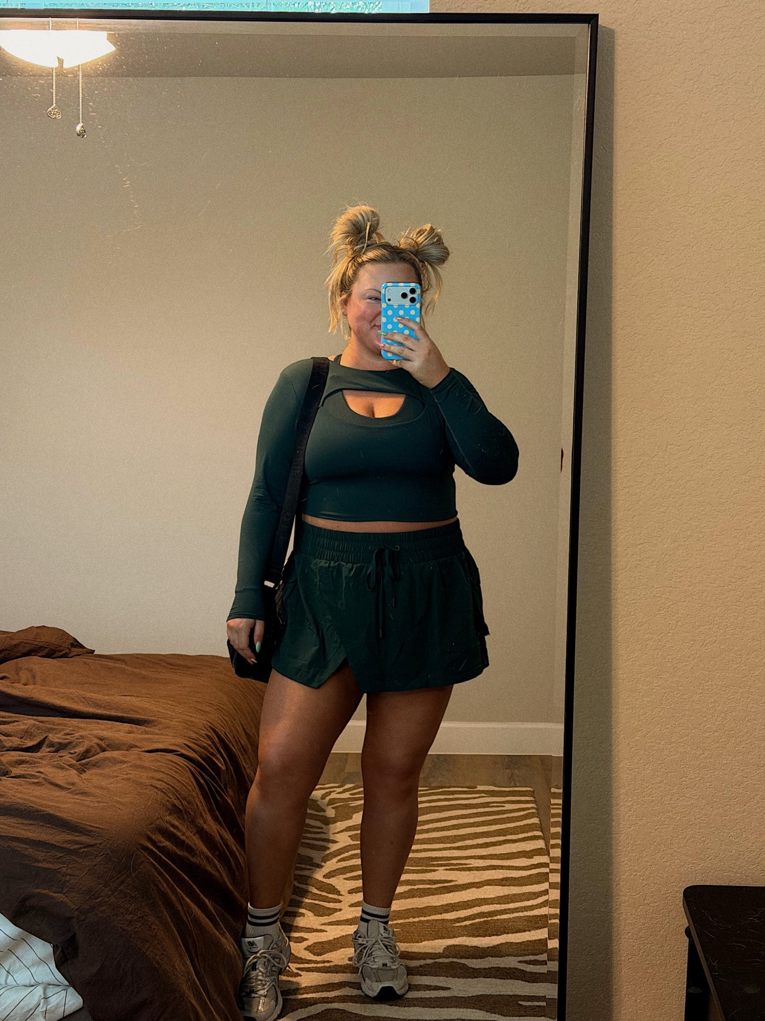 Size 1x sports bra
Size 2x top
Size 1x skort 
@Fabletics @POPFLEX 

#LTKPlusSize #LTKfitnessgoals #LTKActive