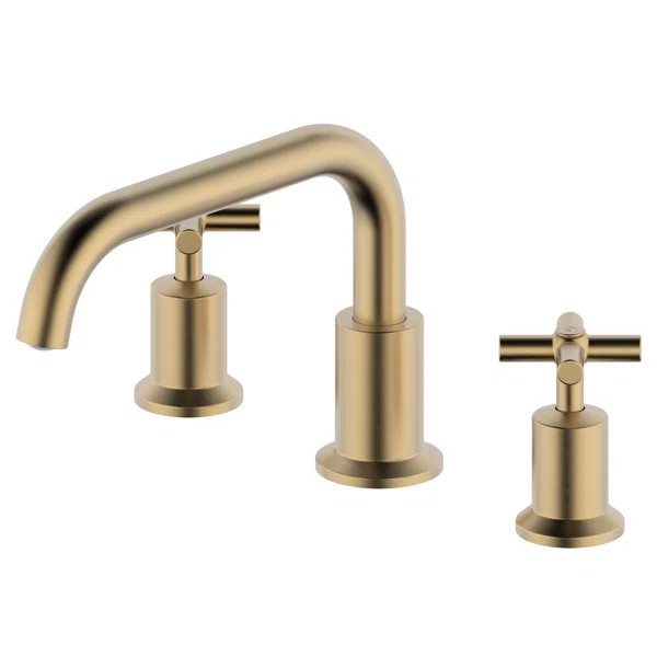 Derengge Double Handle Deck Mounted Roman Tub Faucet | Wayfair North America
