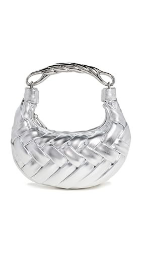 JW PEI Women's Orla Weave Handbag, Silver, One Size | Amazon (US)