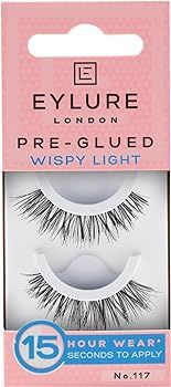 Eylure Pre-Glued Wispy Light Texture No. 117 Eyelashes, 1 Pair | Amazon (US)