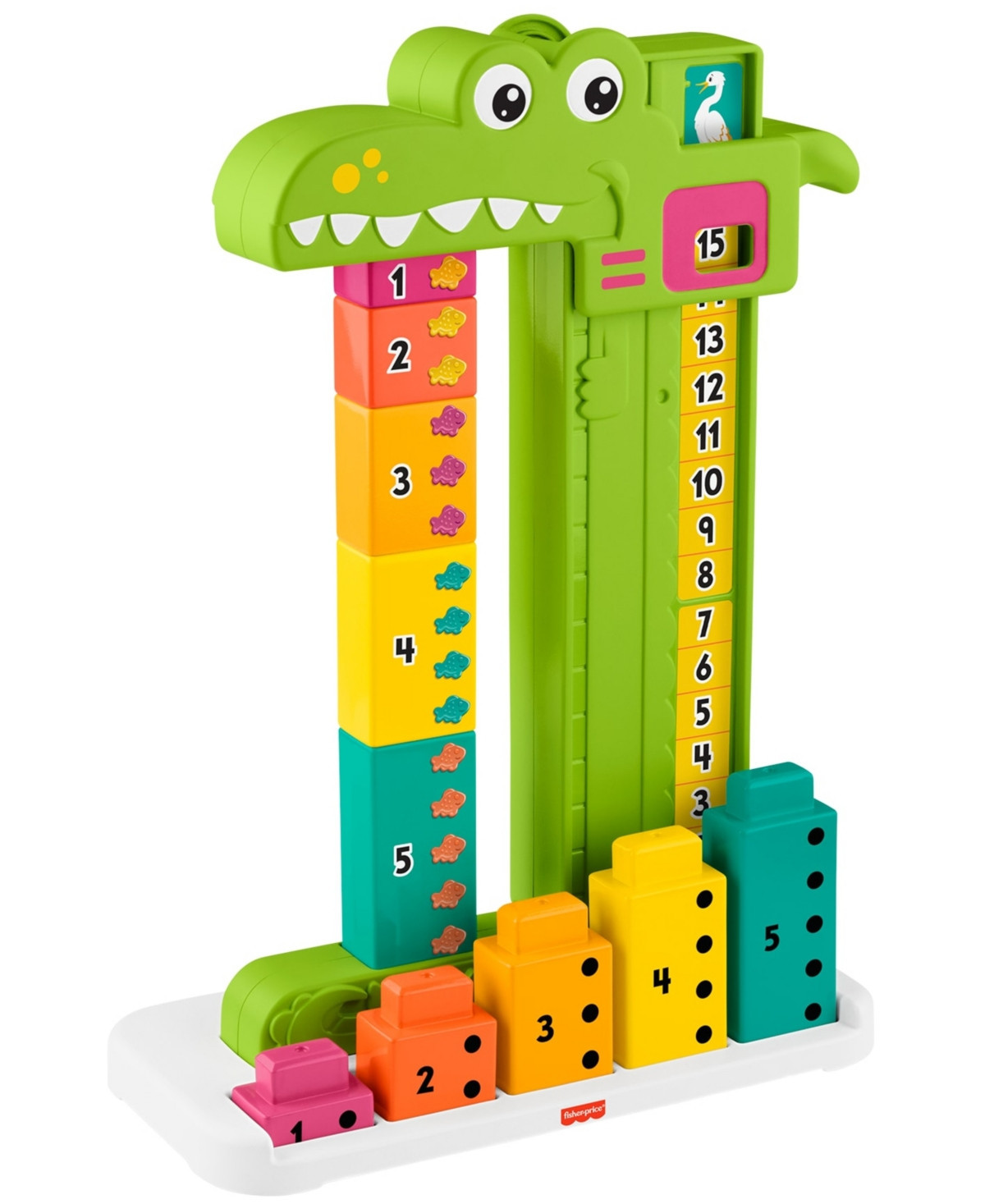 Fisher Price Adding Alligator Educational Toy Stacking Blocks, 10 pieces - Multi-Color | Macy's
