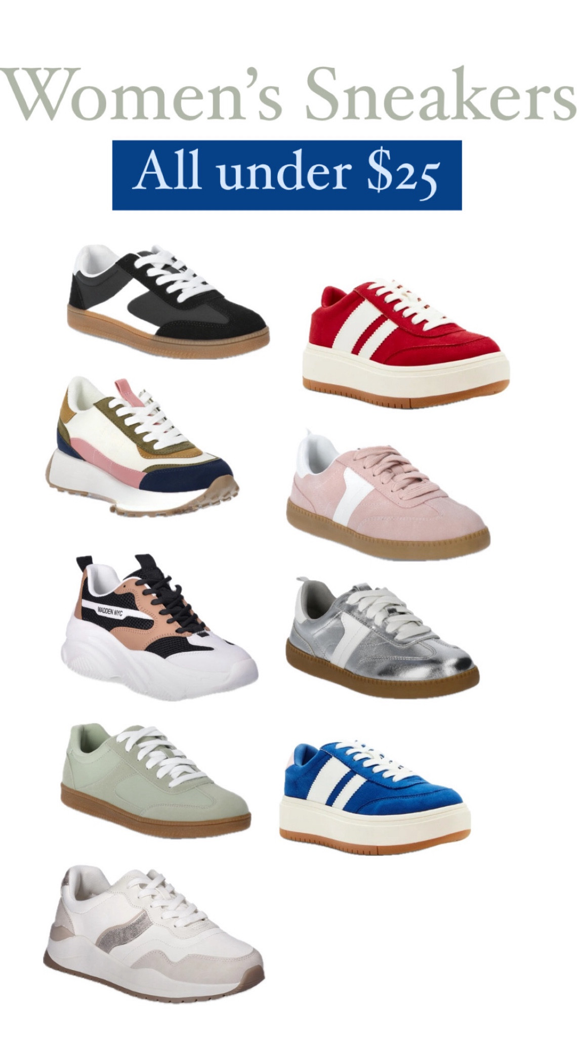 Women’s sneakers - all under $25 at Walmart!

#LTKU #LTKStyleTip #LTKSaleAlert
