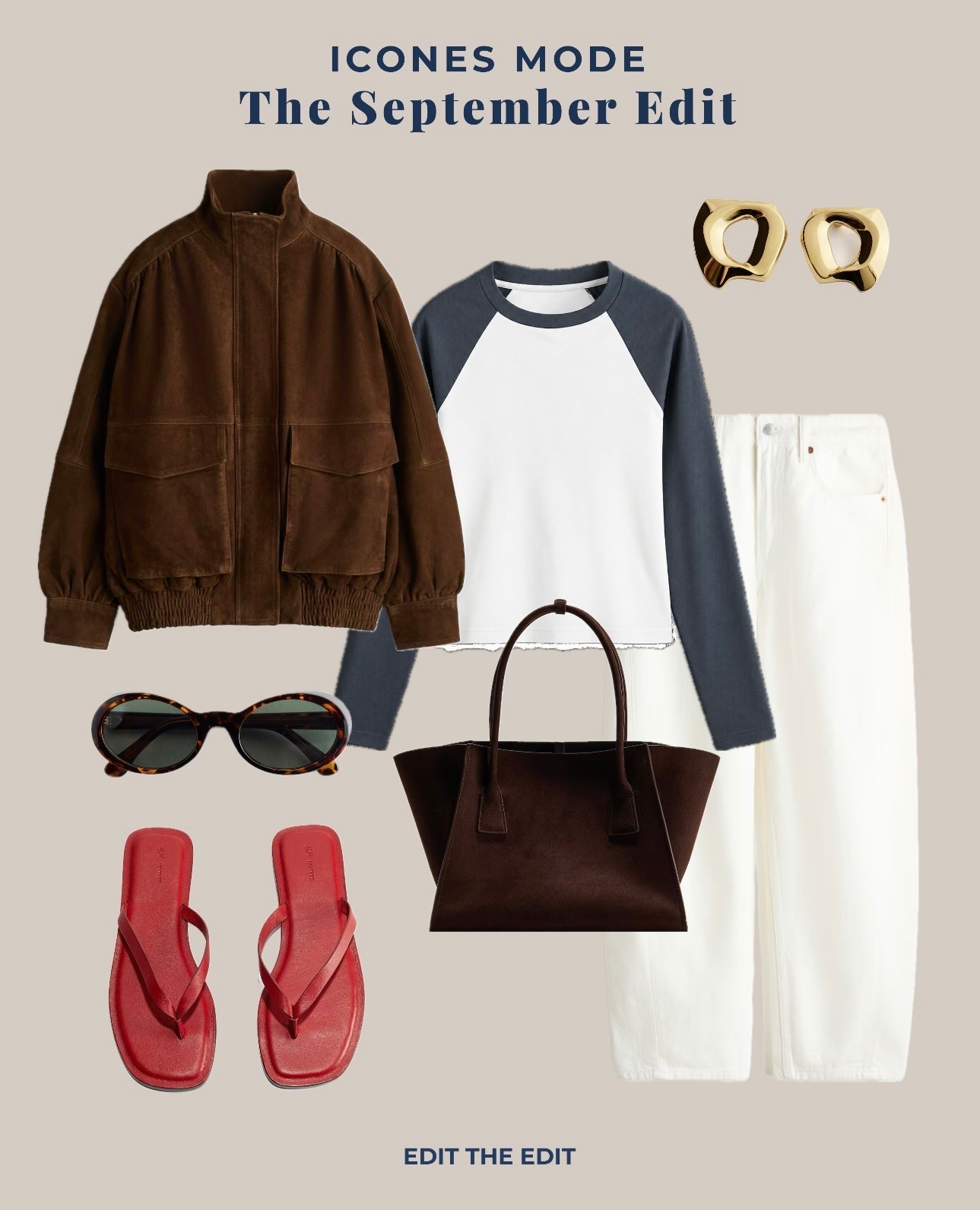 THE SEPTEMBER EDIT 🤎❤️

Suede season is almost here.
A sporty tee, white denim and flip-flops keep it effortless, while rich brown suede and a touch of red bring the first hint of autumn.

The perfect mix for those in-between September days ✨
Shop the edit below.

#SeptemberStyle #EarlyAutumn #TransitionalStyle #SuedeJacket #WhiteDenim #SportyStyle #PopOfRed #FallStyle #LTKStyle #LTKFashion