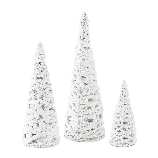 North Pole Trading Co. Into The Woods Small Flocked Cone Christmas Tabletop Tree | JCPenney