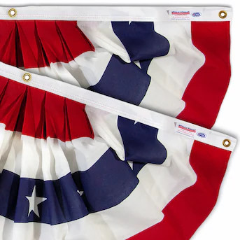 Valley Forge Flag 2 -Pack 2.92-ft W x 1.42-ft H American Bunting flag Lowes.com | Lowe's