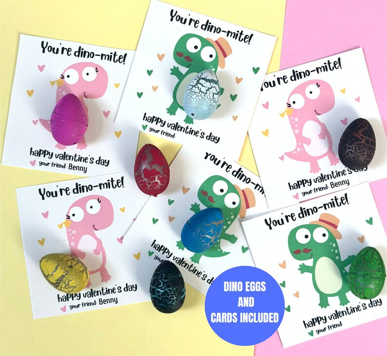Dino Valentine Classroom Gift dinosaur Hatching Egg Preschool Class Favor for Toddler - Etsy | Etsy (US)