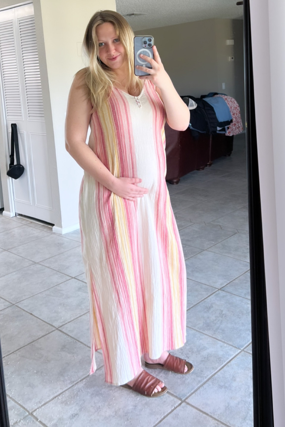 Non-Maternity friendly dress. Linen Rip Curl Dress, similar options attached. 

#LTKbeauty #LTKbump #LTKstyletip