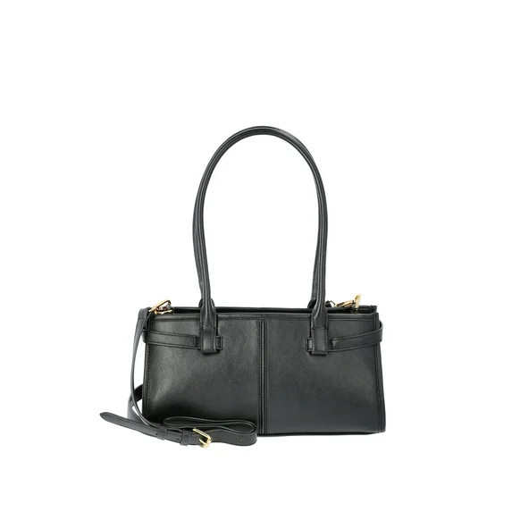 Time and Tru Women's Faux Leather Gwyn Shoulder Bag | Walmart (US)