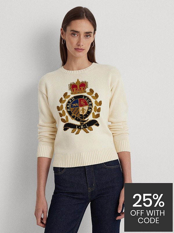 Riednee Long-Sleeve Pullover - Mascarpone Cream | Very (UK)