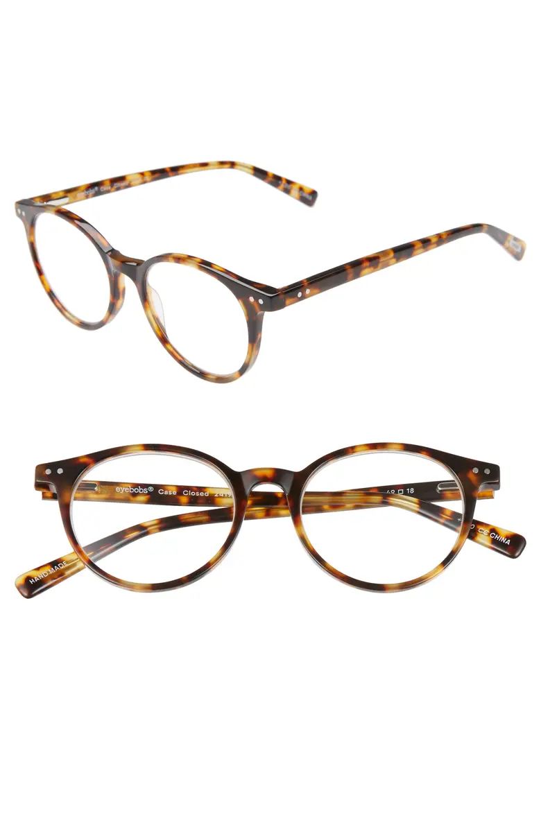 Case Closed 49mm Round Reading Glasses | Nordstrom
