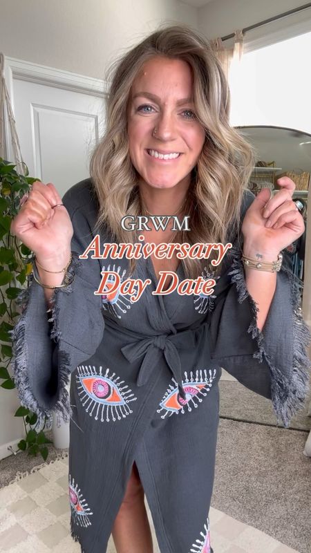 Belated anniversary day date outfit

Robe is linked! 
Tube top - large
Lace top - sized down twice (small)
Trouser jeans - medium tall
Sandals - linked similar 

#LTKstyletip #LTKVideo #LTKmidsize