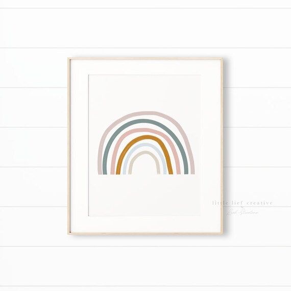 Rainbow Nursery Art, Rainbow Print, Gender Neutral Nursery, Rainbow Printable, Neutral Nursery Ar... | Etsy (CAD)