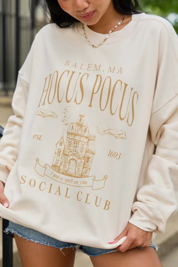 Trick or Treat Dark Grey Graphic Sweatshirt | Pink Lily