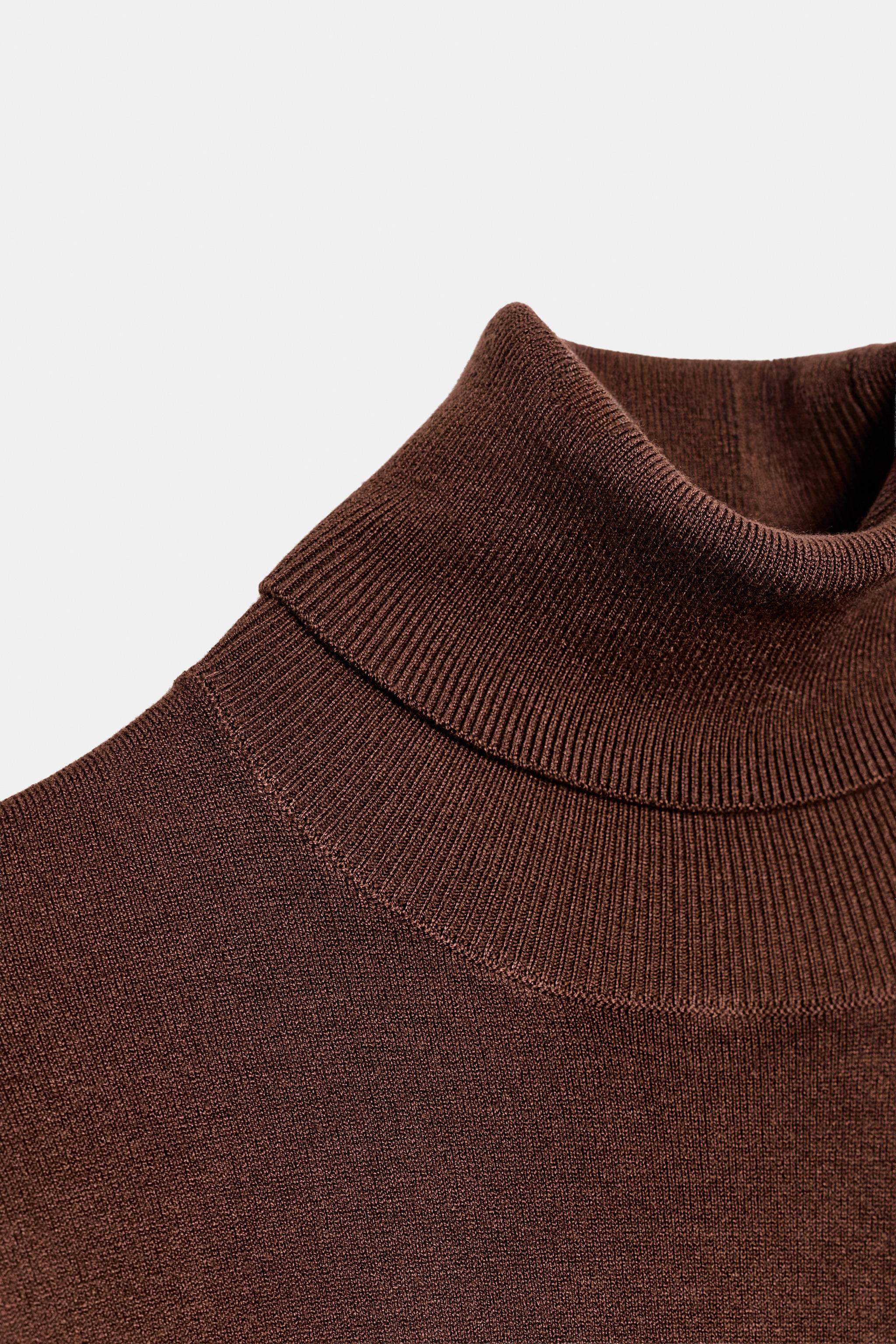 BASIC PLAIN KNIT JUMPER | Zara US