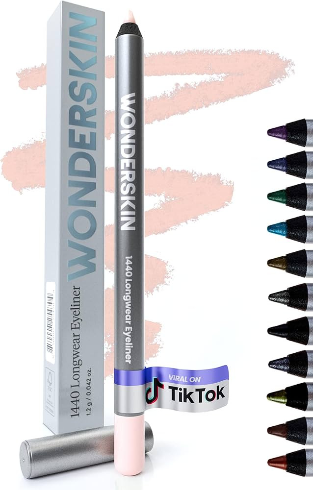 Wonderskin Eyeliner Pencil, 1440 Longwear Pink Eyeliner Pencil - Waterproof, Sharpenable & Smudge... | Amazon (US)