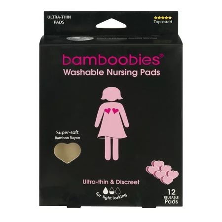 Bamboobies Reusable Washable Nursing Pads Ultra-Thin & Discreet - 12 CT12.0 CT | Walmart (US)