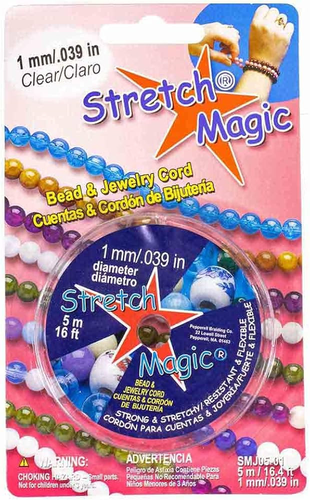 Pepperell Stretch Magic Bead Jewelry Elastic Cord String Line | Clear Pearl Black | 5M 25M 100M |... | Amazon (CA)
