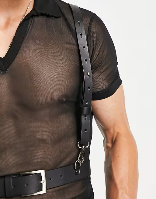 Bolongaro Trevor harness belt in black | ASOS (Global)